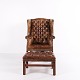 High-quality 
wingback 
armchair from 
around 1910 in 
brown original 
leather. 
Classic 
high-back ...