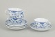 Royal Copenhagen blue fluted half laceSet of 4 chocolate cups with matching saucers.Classic ...