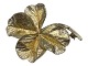 Flora Danica brooch - Gilded sterling silver