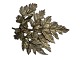 Flora Danica brooch made in light gilded sterling silver.Hallmarked "EGGERT SILVER ...