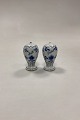 Bing and Grøndahl Butterfly, Gold Salt and Pepper Shakers No. 52A and No. 52B. Measures 7.5 cm / ...