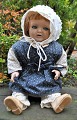 Antique doll with sound, 19th century. Germany. Head and limbs in composite material. Body in ...