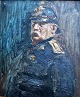 Hansen, Hans Nicolaj (1853 - 1923) Denmark: Portrait of Deputy Fire Chief, Captain August ...