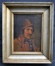 Carlsen, Oscar Conrad (1840 - 1864) Denmark: Portrait of a fisherman. Oil on canvas/cardboard. ...