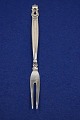 Konge or Acorn Georg Jensen Danish solid silver flatware. cold cut forks 16.5cm