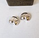 Pair of vintage ear clips in sterling silver. Stamped: SC - 925Dimension 25 x 27 mm.