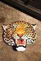 Italian vintage leopard head in glazed terracotta from the 60s. The leopard head can be hung ...
