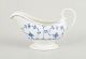 Royal Copenhagen Blue Fluted Plain small butter sauce boat, 1963.Classic butter sauce boat in ...