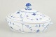 Royal Copenhagen Blue Fluted Plain oval tureen with lid, 1962.Classic oval tureen in Blue ...