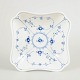 Royal Copenhagen Blue Fluted Plain square bowl, 1966.Distinctive square bowl in Blue Fluted ...