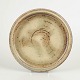 Carl Halier for Royal Copenhagen Bowl / Dish.Low, wide stoneware bowl with a calm circular ...
