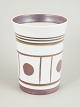 Trude Barner Jespersen for Bing & Grøndahl “Trude” vase, 1970s.Cylindrical faience vase with ...