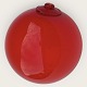 Holmegaard red glass ball for hanging or for use with Carnaby / Otto Bauer vases, Holmegaard ...