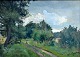 Agersnap, Hans (1857 - 1925) Denmark: A road - summer.