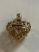 Woven gold heart in 14 karat gold, stamped 585