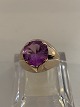 Vintage Ladies Ring with Purple Stone 14 Karat GoldSize 54