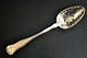 Carl Peter Foght (1802 - 1884) Copenhagen, Denmark: Strawberry spoon in silver. 1841. Shell ...