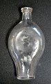 Glass flask, 19th century.