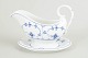 Royal CopenhagenBlue Fluted Plain sauce boat with stand, early 20th century.Elegant sauce ...