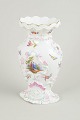 Meissen vase, early 19th century.Rare porcelain vase with rich relief modelling and ...