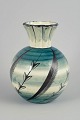 Ilse Claesson for Rörstrand, “Löja” vase.Art Deco faience vase with a well-balanced, rounded ...