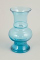 Tamara Aladin for Riihimäen Lasi, mouth-blown art glass vase.An elegant vase in clear ...