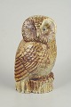 Sven Wejsfelt for Gustavsberg, owl figure.Naturalistic owl figure in stoneware with detailed ...