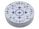 Royal Copenhagen Blue Fluted Plain, extra flat salad plate.Decoration number ...