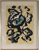 Mogens Andersen (1916-2003)Abstract composition color lithography 144/150 in original ...