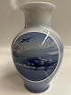 Royal Copenhagen. Vase, from the Rundskuedagen 1939,Motif of Copenhagen AirportDecoration ...