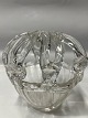 Large Bridal Crown vase in clear glass.Height: 12.5 cm.