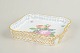 Herend, serving dish.Hand-painted serving dish in glazed porcelain with a floral motif in ...