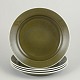 Stig Lindberg for Gustavsberg, set of 4 dinner plates.Set of four dinner plates in glazed ...