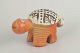 Lisa Larson for Gustavsberg, turtle figurine.Stylised stoneware turtle with a compact, almost ...