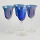 Gullaskruf Glasbruk, set of 4 champagne glasses.