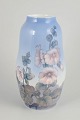 Royal Copenhagen, vase.Large baluster-shaped porcelain vase with a hand-painted underglaze ...