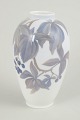Royal Copenhagen, vase.Slender baluster-shaped porcelain vase with a hand-painted underglaze ...