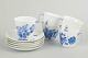 Royal Copenhagen, Blue Flower Braided coffee cups, set of 5.Set of five coffee cups with ...
