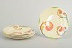 Clarice Cliff for Royal Doulton, set of 6 cake plates.Art Deco faience cake plates with ...