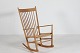 Hans J. Wegner (1914-2007)Rocking Chair model J 16made of solid oak and seatHeight 100 ...