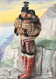 "Greenlandic woman with child" Oil painting on canvas in ...