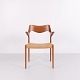 Model 55 dining chair by N.O. Møller for J.L. Møllers Møbelfabrik in teak and woven seat from ...