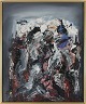 Preben Wölck Madsen (1925-2000)Oil painting on cancas abstract ...