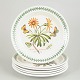 Portmeirion England, set of 6 dinner plates.Set of 6 large faience dinner plates by ...