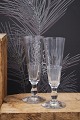 Fine classic old French champagne glasses / flutes.H: 16cm. Dia.: 5cm. (6 pcs. in stock)