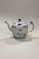 Royal Copenhagen Blue Fluted Half Lace Teapot, large No. 612. Holds 1.5 Liter.Measures 18 cm x ...