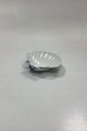 Royal Copenhagen Blue Fluted Plain Seashell Dish/Bowl No. 2032. Small chips on the edge in ...
