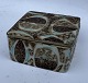 Nils Thorsson: Square lidded earthenware bowl from Royal Copenhagen designed by the Swedish ...