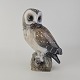 Figur i håndmalet porcelæn med motiv af en slørugle Producent Porcelænsfabrikken ...