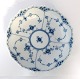 Royal Copenhagen. Blue fluted, full lace. Round bowl. Model 577 (1018). Height 6 cm. Diameter 21 ...